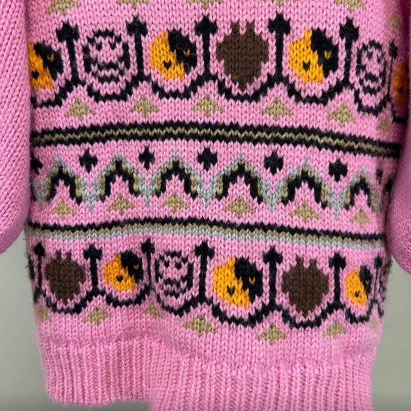 Ganni Pink Patterned Wool Sweater - Picture 5 of 6